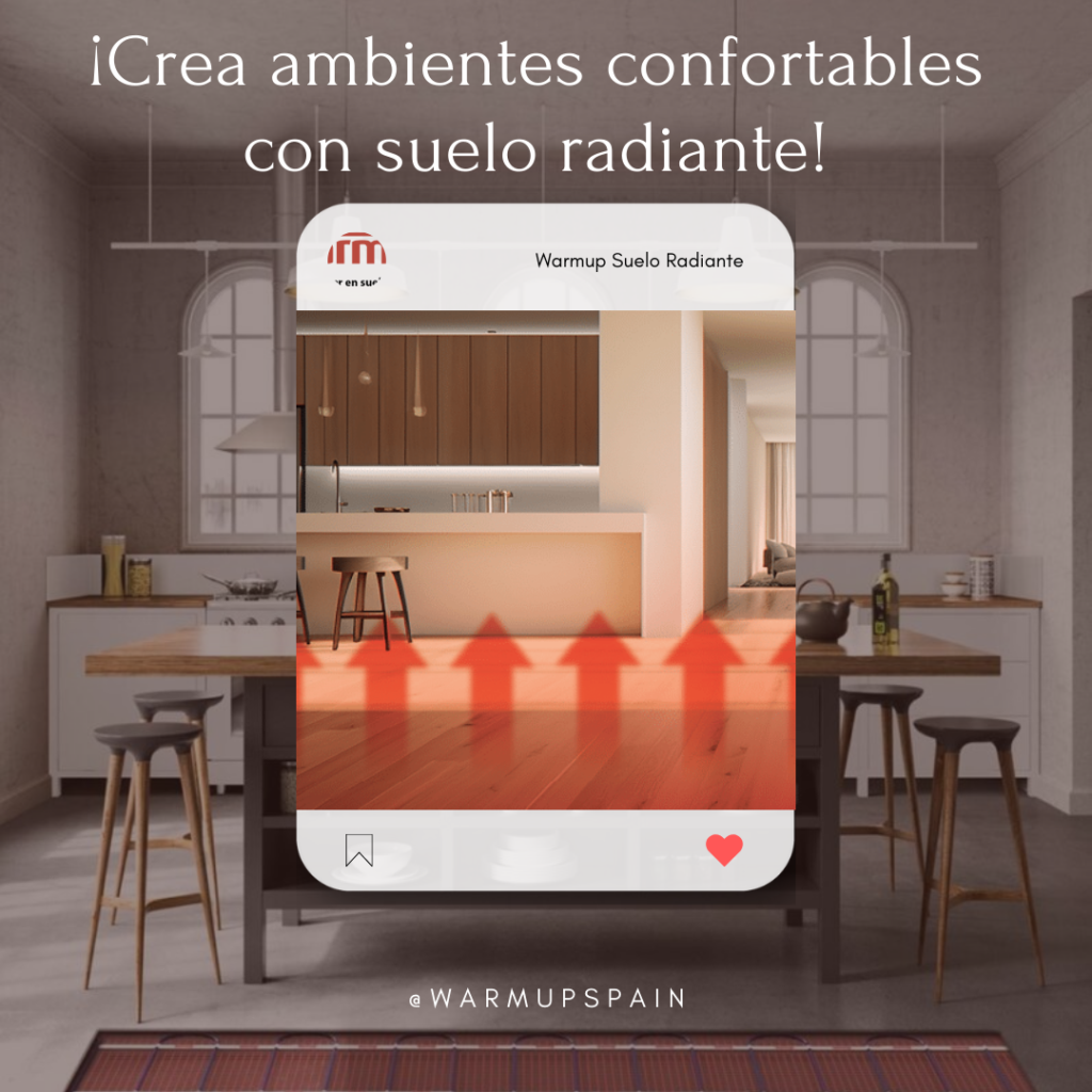Instalación de calefacción por suelo radiante eléctrico en vivienda moderna